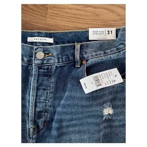 PACSUN Ripped Straight Leg Jeans - Picture 6 of 10